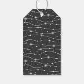 タイムレス – グレーシッシュブラック – スノーフレークギフトラベル ギフトタグ (裏面)