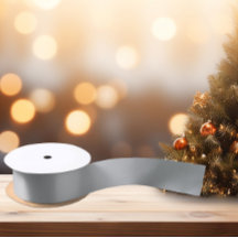 タイムレス – シルバーグレーサテンリボン