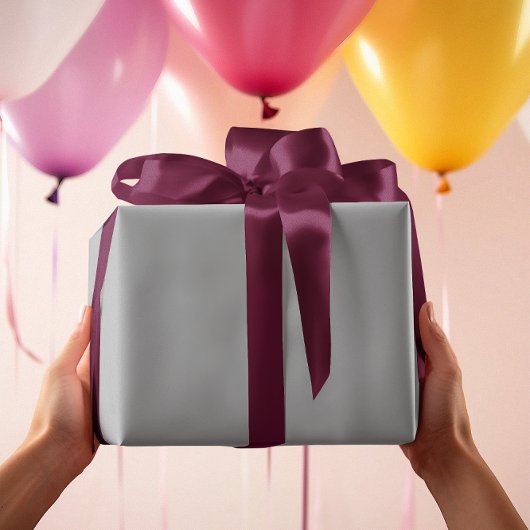 タイムレス – シルバーグレーラッピング紙 ラッピングペーパー