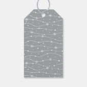 タイムレス – シルバーグレー – スノーフレークのギフトラベル ギフトタグ (裏面)