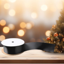 タイムレス – ダークカーボンブラックサテンリボン