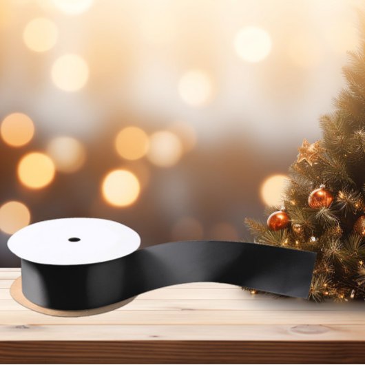 タイムレス – ダークカーボンブラックサテンリボン サテンリボン