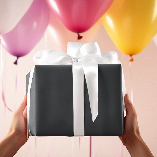 タイムレス - ダークスレートグレイのラッピングペーパー ラッピングペーパー