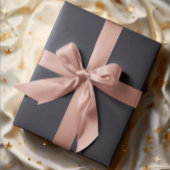 タイムレス -  ダークブルイッシュグレー包装紙 ラッピングペーパー