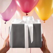 タイムレス - チャコールグレー包装紙