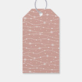 タイムレス – ピーチピンク – スノーフレークギフトラベル ギフトタグ (裏面)