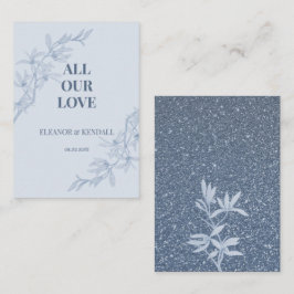 タイムレス フラワー ウェディング サンクス エンクロージャーカード