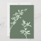 タイムレス フラワー "結婚しました" ウェディング 招待状 (裏面)