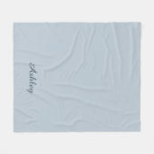 タイムレス – ブルーミスト名フリースブランケット フリースブランケット (正面(横))