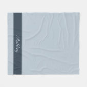 タイムレス – ブルーミスト名フリースブランケット フリースブランケット (正面(横))