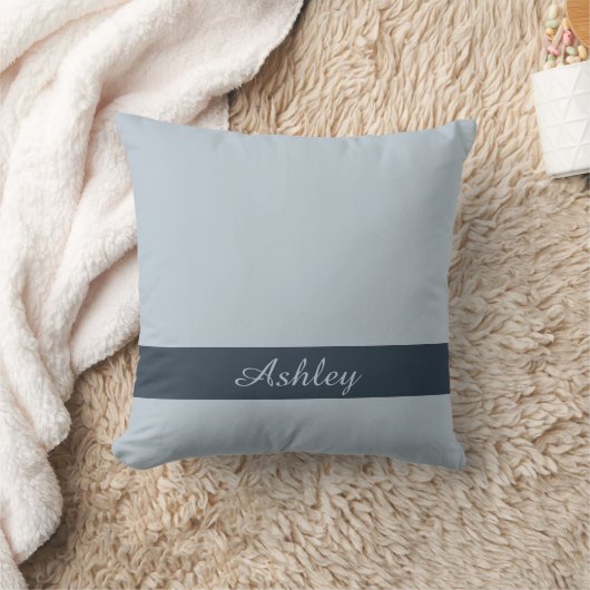 タイムレス – ブルーミスト名装飾用クッション クッション (ブランケット)