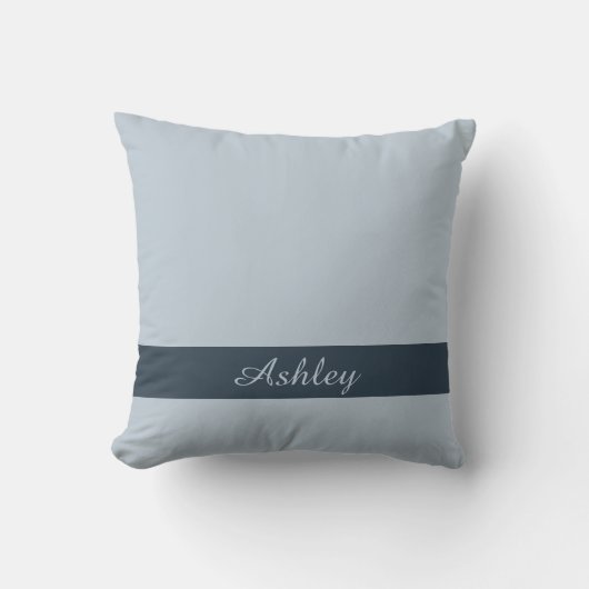 タイムレス – ブルーミスト名装飾用クッション クッション (正面)