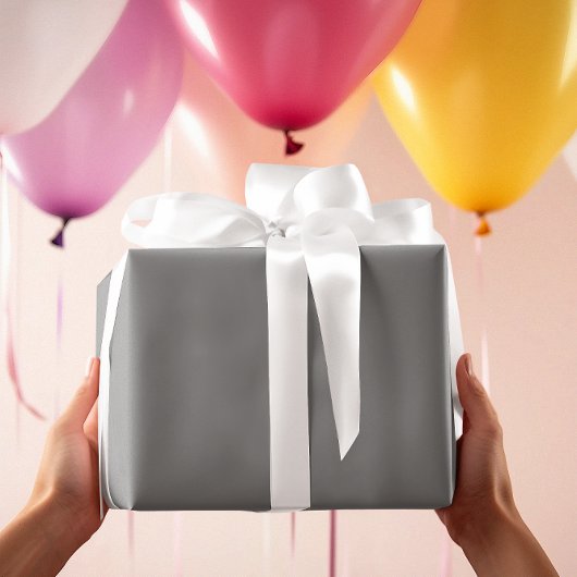 タイムレス – 中グレーラッピング紙 ラッピングペーパー