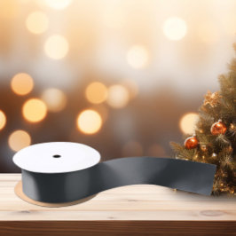 タイムレス – 暗い石板グレーサテンリボン サテンリボン