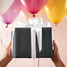 タイムレス – 暗い石板グレーラッピング紙