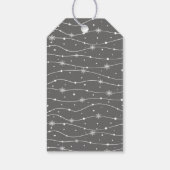 タイムレス – 木炭グレー – スノーフレークギフトラベル ギフトタグ (裏面)