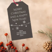 タイムレス – Brown 自然 Christmas Photo Giftラベル ギフトタグ