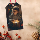 タイムレス – Indigo Blue Christmas Photo Giftラベル ギフトタグ