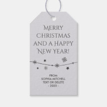 タイムレス – Moonlit Gray - Snowflake Giftラベル