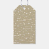タイムレス – Taupe Beige - Snowflake Giftラベル ギフトタグ (裏面)
