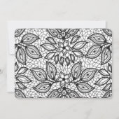 タイムレ結婚スのレースの外観 招待状 (裏面)