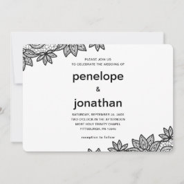 タイムレ結婚スのレースの外観 招待状