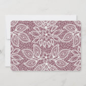 タイムレ結婚スのレースの外観 招待状 (裏面)