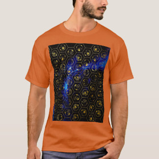 タイムロードアルファベットブルーグラフィック Tシャツ