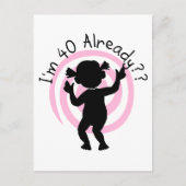 タイムワープ40すでにTシャツとギフト ポストカード (正面)