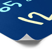 タイム保チャート教育の教え幼稚園。 ポスター (角)