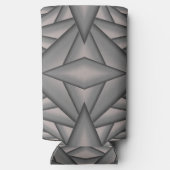 タイム凍ってい抽象芸術アート スリム缶クーラー (裏面)