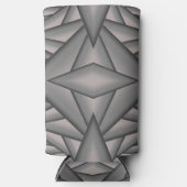 タイム凍ってい抽象芸術アート スリム缶クーラー (正面)