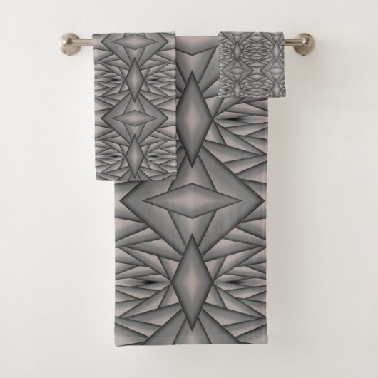 タイム凍ってい抽象芸術アート バスタオルセット (インサイチュ)