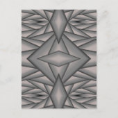 タイム凍ってい抽象芸術アート ポストカード (正面)