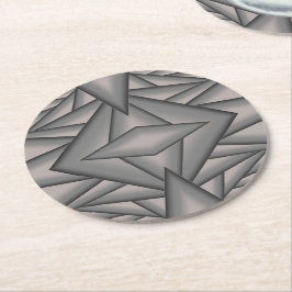 タイム凍ってい抽象芸術アート ラウンドペーパーコースター