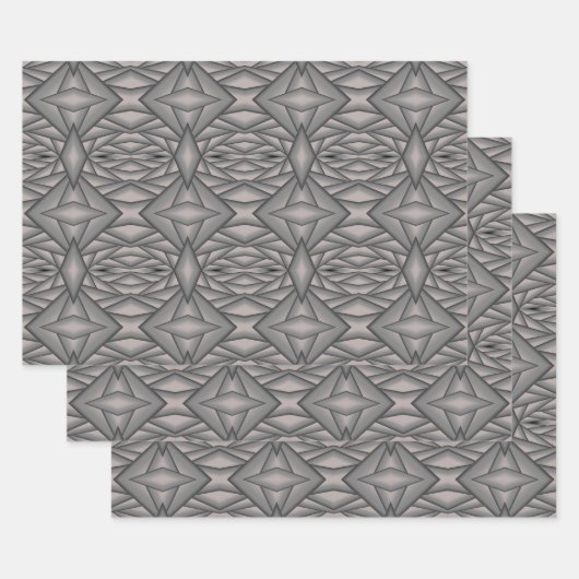 タイム凍ってい抽象芸術アート ラッピングペーパーシート (セット)