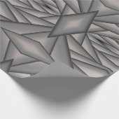 タイム凍ってい抽象芸術アート ラッピングペーパー (角)