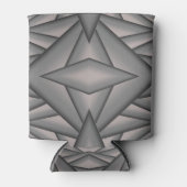 タイム凍ってい抽象芸術アート 缶クーラー (正面)