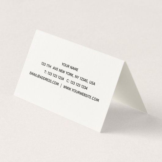 タイム名刺 名刺 (裏面)