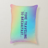 "タイム旅行から朝食"枕 アクセントクッション (裏面(縦))