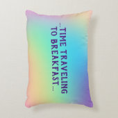 "タイム旅行から朝食"枕 アクセントクッション (正面(垂直))