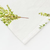 タイム植物薬草 フリースブランケット (角)