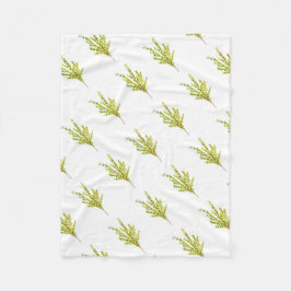 タイム植物薬草 フリースブランケット