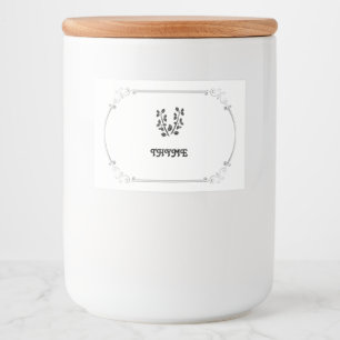 タイム香辛料ラベル フードラベル