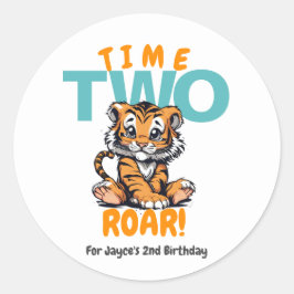タイム2轟音第2誕生日タイガージャングルパーティー ラウンドシール