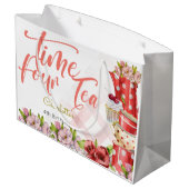 タイム4茶、お茶の花の誕生日 ラージペーパーバッグ (裏面アングル)