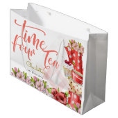 タイム4茶、お茶の花の誕生日 ラージペーパーバッグ (正面アングル)