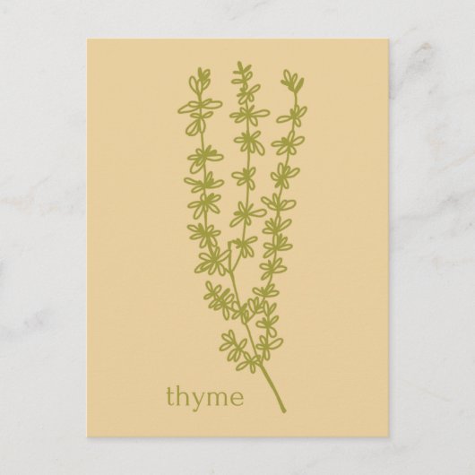 タイム サンクス フォー ユア ビジネス ハーブ ポストカード (正面)