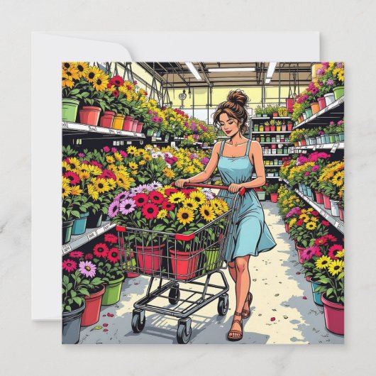 タイム・トゥ・ガーデン | 友おもしろい人を呼ぶ カード (正面)