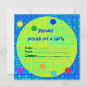 タイム·トゥ·祝パーティの招待状多彩 招待状 (裏面)